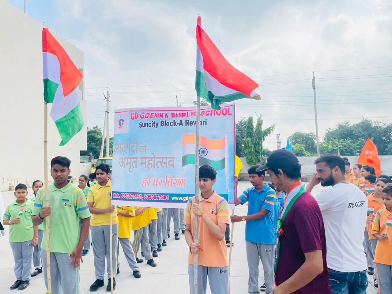 Tricolor yatra and various activities related to independence day